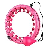 DANWAN Reifen Hoop Fitness Erwachsene,Einstellbar Breit Reifen Hoop mit Massagenoppen und 24 Abnehmbare Teile,Smart Reifen Hoop ideal für Anfänger Kinder Erwachsene Fitness Abnehmen Training