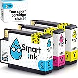 Smart Ink kompatible Tintenpatrone als Ersatz für HP 932 XL 933 XL 932XL 933XL 3 Multipack (C/M/Y) Farben Patrone Hoher Kapazität für HP Officejet 6600 6100 6700 7110 7510 7610 7612 Druck