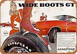 Toll2452 1969 Dodge Charger Hemi Goodyear Racing Tires Wandschild 20,3 x 30,5