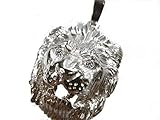 mr.goldis Löwenkopf Anhänger Silber 925 Löwe Herrenschmuck Zirkonia Augen ca. 18g *NUES MODELL*