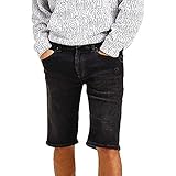 Tommy Jeans Herren Ronnie RLXD Denim KBBC Jeans-Shorts, Kansas Bk Bk Com, W27