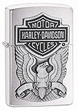Zippo Feuerzeug 60001207 H-D Eagle Emblem Benzinfeuerzeug, Messing