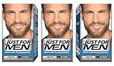 Just For Men Brush in Color Gelformel Bart Und Schnurrbart, hellbraun, 3er Pack, 1er Pack (1 x 28 g)