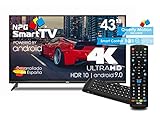 NPG S530L43U 43 Zoll 4K UHD Smart TV Android 9.0 + exklusive QWERTY/Motion Fernbedienung