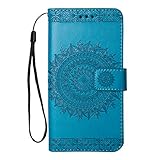 Homikon PU Leder Hülle Retro Blumen Schutzhülle Brieftasche Bookstyle Ständer Klapphülle Handyhülle Kartenfach Lederhülle Flip Case Wallet Cover Kompatibel mit Samsung Galaxy J7 2016 - B