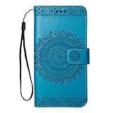 Homikon PU Leder Hülle Retro Blumen Schutzhülle Brieftasche Bookstyle Ständer Klapphülle Handyhülle Kartenfach Lederhülle Flip Case Wallet Cover Kompatibel mit Samsung Galaxy J3 2016 - B