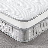 Vesgantti Matratze 140x200 Federkernmatratze 7-Zonen Taschenfederkernmatratze Modern Tonnentaschenfederkernmatratze Comfort Boxspring Mattress (H3, Fashion Box-top 24cm)