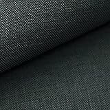 NOVELY® LUSO | 1 lfm | Feiner Stoff Polsterstoff Bezugsstoff Meterware Möbelstoff (08 Schwarz Olive)