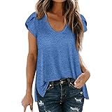 Bluse Damen sexy Damen Oberteil elegant Bonita beige Bluse -Pullover Bonita beige Pullover Damen Sommer t-Shirt Basic Kurzarm Tops Rundhals lockere Oberteile solide Casual S