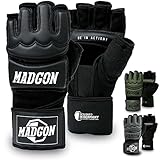 MADGON MMA Handschuhe Profi - professionelle Qualität - hochwertige Konstruktion - Boxen, Training, Sandsack, Boxsack, Freefight, Grappling, Kampfsport - Box