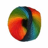 Sockenwolle mixed colors Regenbogen 50g - 200 M