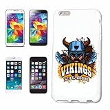 Reifen-Markt Handyhülle kompatibel mit Samsung Galaxy S6 Edge Wikinger NORDIK Vikings SKANDINAVIEN Wikinger Wiki Skull WIKINGERHELM Hardcase Schutzhülle Handy C