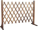 ZHEYANG Rankgitter Holz Absperrgitter Gartenzaun Raumtrennungsbarriere im Freien erweiterter dekorativer Zaun Dekorativer Zaun Gartenumrandung Picket Fence Model:G01122(Size:70cm)