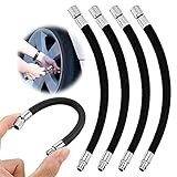 Inflator Pumpe Schlauch 4 Stück Pumpe Verlängerung Schlauch Auto Schlauch Air Rohr Handpumpe Schlauch Luftpumpe Fahrradpumpe Fahrradpumpen Fahrrad Zubehör Für Autoventil Motorrad Fahrrad Schwarz 16