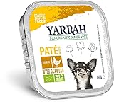 Yarrah Bio Hundefutter - Paté Huhn mit Meeresalgen - 150 g - 12er Pack