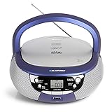 Blaupunkt B 4 PLL Kinder CD Spieler mit UKW PLL Radio, CD-Player, USB-Anschluss, AUX IN, Stereo-Lautsprecher, Netz- und Batterie-Betrieb, Kinder Musikbox in Blau, B 4 PLL BL