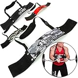 C.P. Sports Arm Blaster Bizeps Isolator für Bodybuilding, Kraftsport & Gewichtheben - Bizepstrainer, Trizeps Bomber (Camo-Weiss)