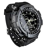 WEINANA Smartwatch Sport Armband Outdoor-Management Schrittzähler Bluetooth 4.0 wasserdichte Uhr Bergsteigen Bluetooth Smartwatch(Color:EIN)