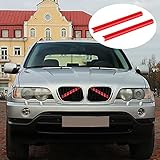 Merisny Frontgrilleinsatz Zierleisten für BMW Zubehör, 7 Farbe M Sportstil Grillstreifen Passend Kompatibel für BMW F20 F21 F22 F23 F30 F31 F32 F33 F34 F36 F44 F45 F46 G11 G12 G30 G31 G32 G38 GT