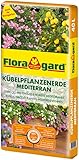 Floragard Kübelpflanzenerde mediterran 40 L - Spezialerde für große Kübel, Zitruspflanzen, Oleander, Oliven - auch für Dachg