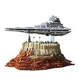 Mocdiy The Empire Sternenzerstörer Over Jedha City Bausteine,5162 Teile Raumschiff Bausatz Spielzeug,MOULDKING 21007 Weltraumfahrzeug Modell Klemmbausteine,Kompatibel mit Lego Star W