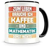 Samunshi® Mathematik Tasse mit Spruch Kaffee und Mathematik Geschenk für Mathematik Fans Kaffeetasse groß Lustige Tassen zum Geburtstag schwarz 300