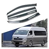 ZJIALENB Auto Autofenster Regenschutz Autofenster Sun Rain Shield Shelter Protector Cover Zubehör Für Toyota Hiace 2004-2019 Fenster Deflek