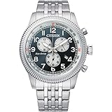 Citizen Herren Analog Eco-Drive Uhr mit Edelstahl Armband AT2460-89L