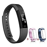 NAKOSITE SB2433 Schrittzähler Fitness Smartwatch Armband für Damen Herren Kinder. Kalorienzähler, Schlafüberwachung, Distanz Bluetooth 4.0