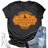 YourTops Kinder Stay Free T-Shirt Sanderson Sisters Shirt für Damen, 1-dunkelgrau, M