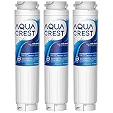 3x AQUACREST 644845 Kühlschrank Wasserfilter Ersatz, Kompatibel mit Bosch Ultra Clarity 644845, Siemens Neff Miele 740560 00740560 9000194412 REPLFLTR10 Haier 0060820860 0060218743