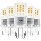 Lepro G9 LED Lampe, 3.8W 470 Lumen G9 Glühbirne, Kein Flackern und 2700k Warmweiß G9 LED Leuchtmittel Birne Ersatz 40W G9 Halogenlampe, 300° Abstrahlwinkel, Nicht Dimmbar 5er Pack