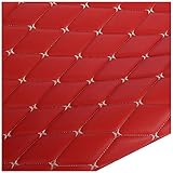 Kunstleder PVC Gesteppt Kaschiert Leder Kunstleder Polsterstoff Gesteppt Kaschiert Meterware Möbelstoff Dekostoff Polsterstoff Meterware für Schrank Ledertasche Autositz Sofa Möbel Repara(Size:1.5x1m)