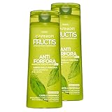 Garnier Fructis Anti-Schuppen-Shampoo 2-in-1 für Haare mit Zinkpyrithion und Teegrün, ohne Parabene, 250 ml – 2 Stück