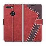 MOBESV Handyhülle für Huawei Y6 2018 Hülle Leder, Honor 7A Handyhülle, Huawei Y6 2018 Klapphülle Handytasche Case für Huawei Y6 2018 / Honor 7A Handy Hüllen, Modisch R