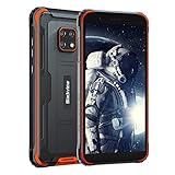 Blackview BV4900 (2021) Outdoor Smartphone ohne Vertrag, 5.580mAh, 3GB RAM+32GB ROM/128GB Erweiterbar, NFC, Gesichtserkennung, Android 10, 8MP+5MP, 5,7 Zoll 4G Dual SIM Handy mit IP68 - Orang