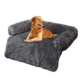 Zceplem Hundebett Couch Für Sofaschutz Hund丨Plüsch Orthopädische Hundebett Decke Mit Rutschfester Unterseite丨Bequeme Hundematratze Kissen Und Kissen Matte Für Hundekäfig Haustier Bett Matte S