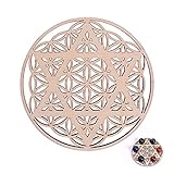 Holz-Kristallgitterbrett, Metatron-Würfel, heilige Geometrie, Meditation, Yoga, Wandkunst, Dekoration, spirituelle Kunstwerke für Wand, Flur, Küche, Zimmer (Metatron-Würfel)