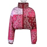 DYJXIGO Daunenjacken, Frauen Federleichte Kurze Warme Bunt Trend Winter Jacke Softdaunenjacke red-XL