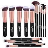 BESTOPE Pinselset Make up Pinsel Set Professionelle mit Gesichtspinsel Lidschattenpinsel Augenpinsel Synthetische Haar Kosmetik Pinselsets Eyeshadow Eyeliner Gesichtspuder 16 Stück (Rosa Gold)