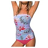 TSPRING Bikini Set Mit BüGel Bikini Set Neckholder Bikini Set Neon Bikini Set Normales Unterteil Bikini Set Neckholder Bordeaux M R
