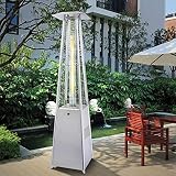 MOSHUO Heizpilz Terrassenheizer, 13KW Hochleistungs-Edelstahl-Pyramidenheizung, Heizstrahler für Terrasse für Außen-Bereich Und Innen-Bereich Wie Terrasse, Wintergarten (Ohne Ventil)