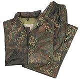 Mil-Tec Herren Regenanzug, mehrfarbig (Flecktarn), S