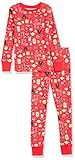 Amazon Essentials Jungen Disney Star Wars Marvel Snug-fit Cotton Pajamas Sleepwear Sets, 2-Piece Star Wars Holiday, M