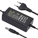 12V 5A Netzteil Adapter, AC 100-240V bis DC 12 Volt 5 Amp 60W Stromversorgung für LED Lichtstreifen Monitore Fernseher DVD TVs Verstärker Kamerasystem - Euro Stecker 5,5 * 2,5/ 2,1