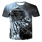UNDERZY T-Shirt3D-Druck-T-Shirt Von Herren-Tieren Lustiges Kurzarm-T-Shirt-Txu-038_X