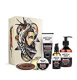 Ultimate Beard Box · Brooklyn Soap Company · Hochwertiges Bartpflege Set inkl. Bartöl, Bartshampoo, Bartbürste, Bartwachs & B