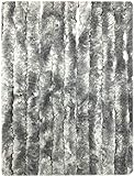 Moritz Flauschvorhang aus Chenille 100 x 230 cm grau Türvorhang als Fliegenschutz Insektenschutz für Camping Wohnwag