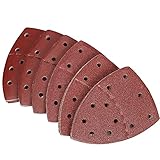 WSWJDW 20pcs Mouse Sanding Sheets Hook Loop Sander Pads 11 Holes Sand Paper Grits 40/60/80/120/180/240 Fit For Multi Sander,180 G