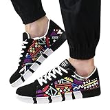 Hanomes Herrenmode Casual Lace-Up Colorfor Canvas Sportschuhe Sneakers Graffiti Schuhe Herren-Canvas-Schuhe, Turnschuhe, Freizeit-Laufschuhe, Sportschuhe 1203HDE010